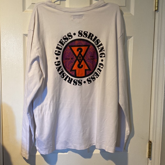 GUESS ORIGINALS X 88RISING Mens Long T-Shirt Sz Large - Picture 2 of 5